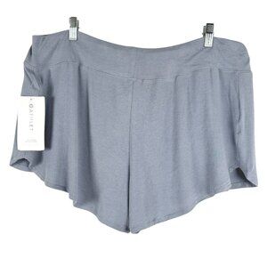 Athleta Well Rested Rib Sleep Short 1X Blue Gray Modal‎ Spandex NWT SS-2083